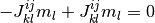 - J_{kl}^{ij} m_l + J_{kl}^{ij} m_l = 0