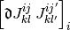 \left[\Devi J_{kl}^{ij} \, J_{kl'}^{ij'} \right]_i