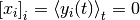 \PAvg{x_i}_i = \Avg{y_i(t)}_t = 0
